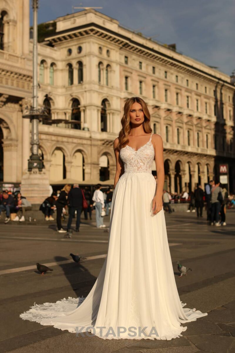 A-Linie aus Chiffon