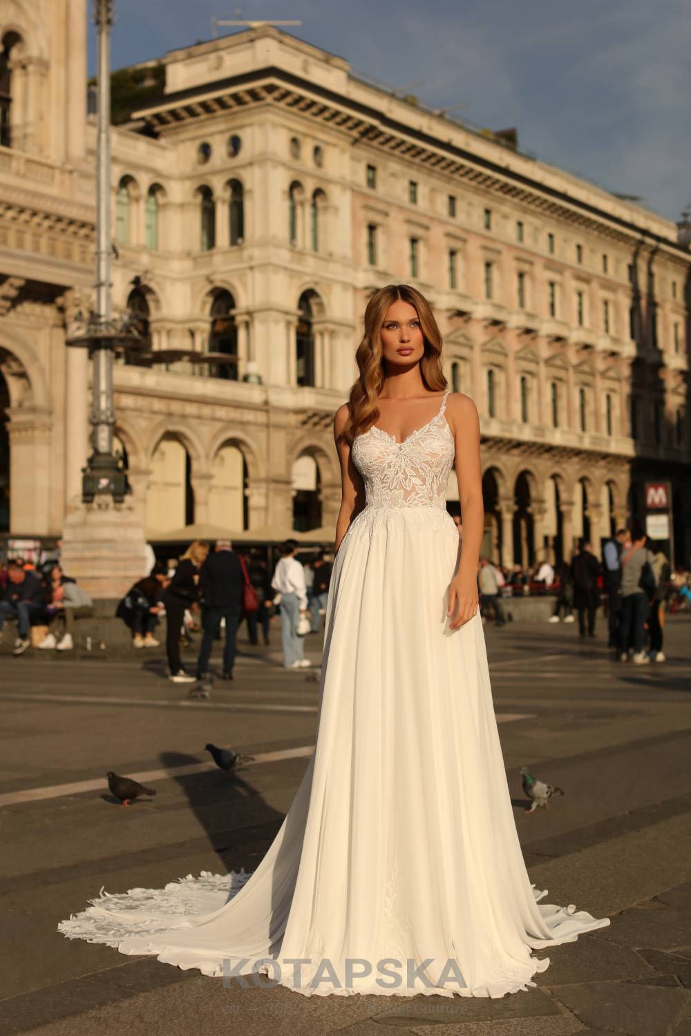 A-Linie aus Chiffon