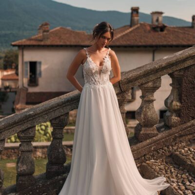 Chiffon Kleid im Lingerie Look