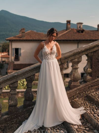 Chiffon Kleid im Lingerie Look