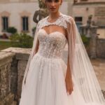 prinzessinen brautkleid mit cape von kotapska couture in radeberg dresden
