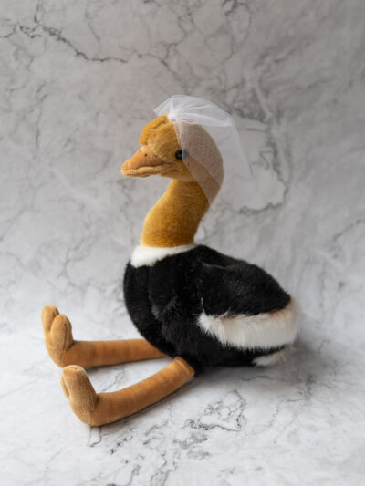 Plüsch Brautstrauß Vogel Strauß Wurfstrauß