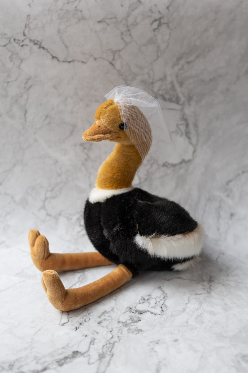 Plüsch Brautstrauß Vogel Strauß Wurfstrauß