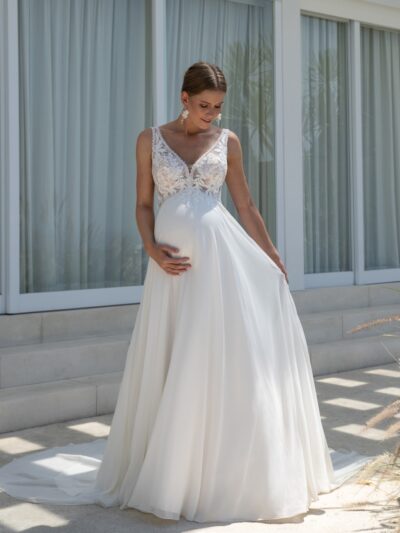 Umstandsbrautkleid EMpire Kleid in Radeberg bei Dresden