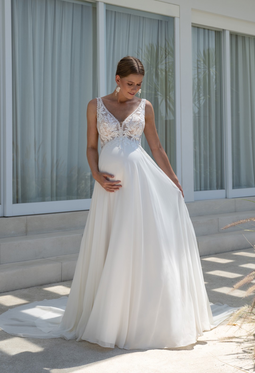 Umstandsbrautkleid EMpire Kleid in Radeberg bei Dresden
