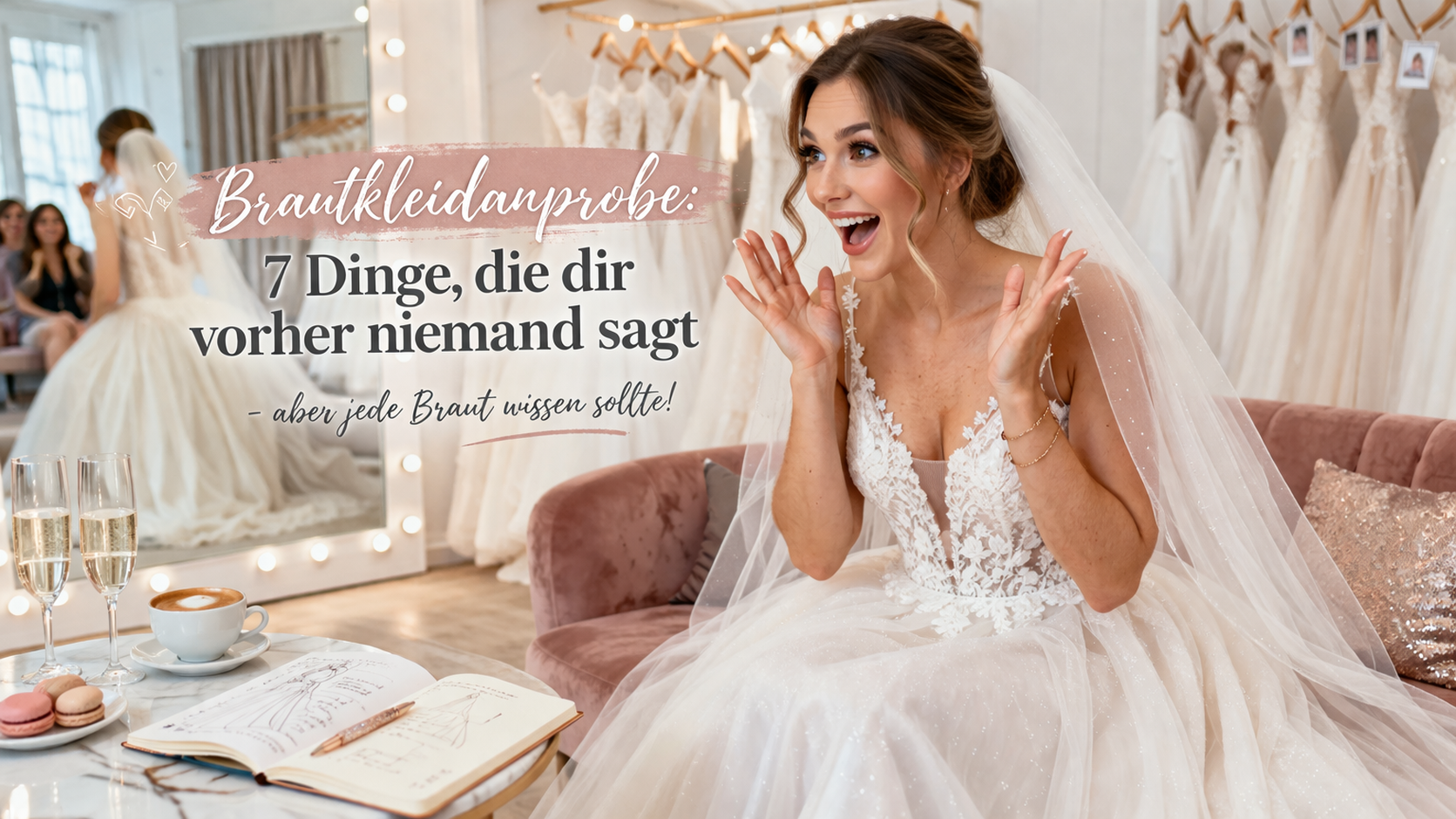 Brautkleidanprobe: 7 Dinge, die dir vorher niemand sagt
