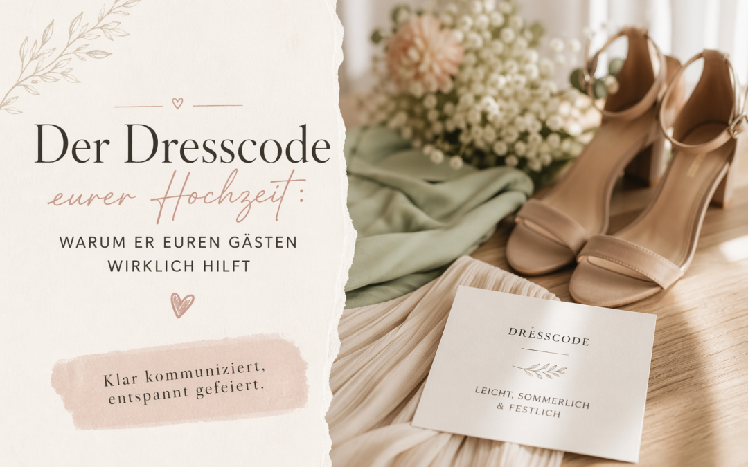 Der Dresscode eurer Hochzeit: Warum er euren Gästen wirklich hilft